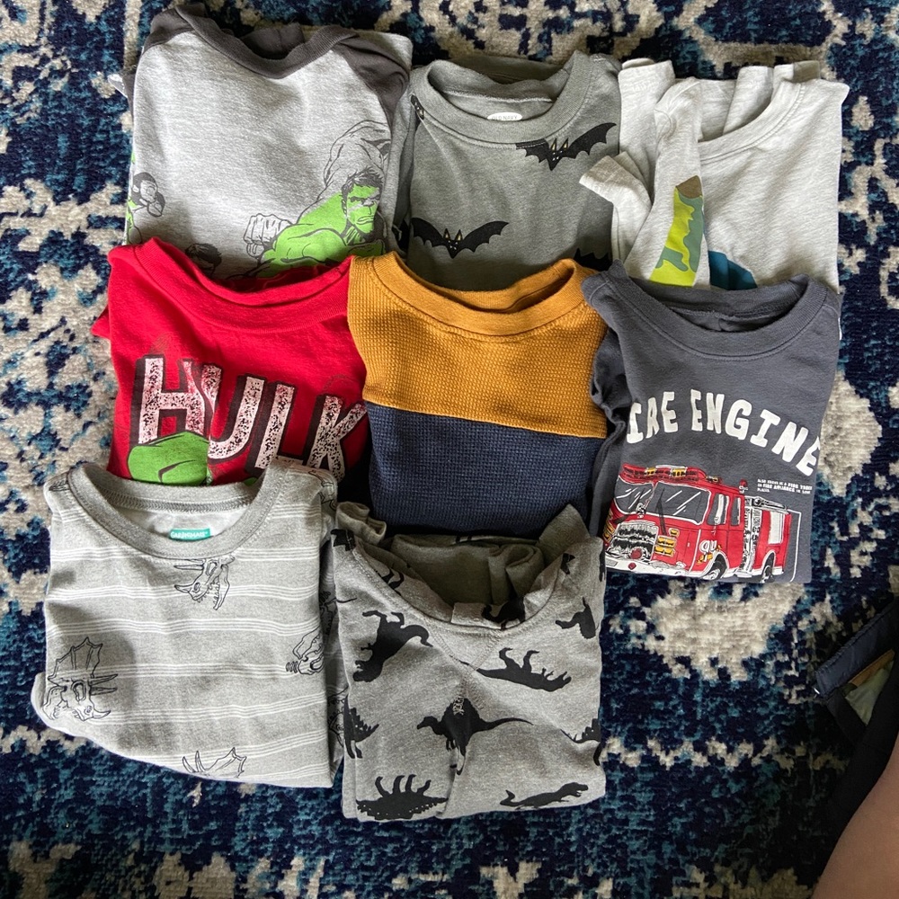 5T boys long sleeve - 7
